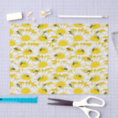 Mousseline Abeille sur papier tissu à fleurs - Arrière - plan (Artisanat)