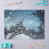 Mousseline Abstrait Hiver Fractal 32 Arrière - plan Papier Ti (Artisanat)