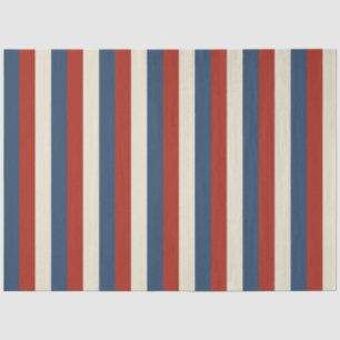 Mousseline American Stripes - Papier Tissu Patriotique