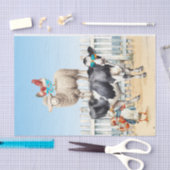 Mousseline animaux d'élevage à la plage papier découpage (Artisanat)