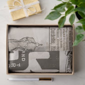 Mousseline Annonces papier vintage 20x30 Découpage (Cadeau)