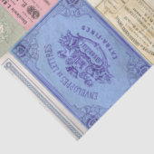 Mousseline Antique Document Pastel Ephemera Tissus Papier pap (Détail)