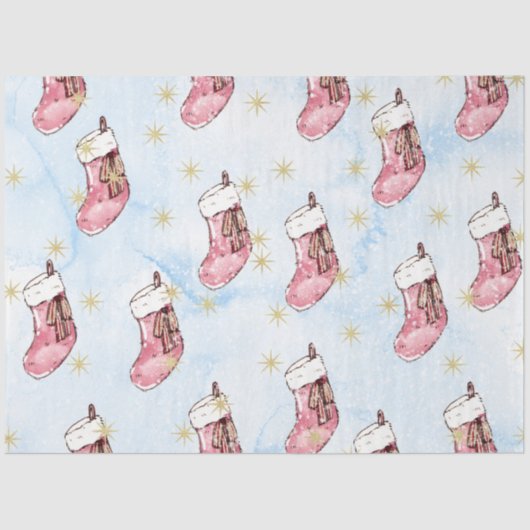 Mousseline Aquarelle de Noël Papier II Design 11 (Recto)