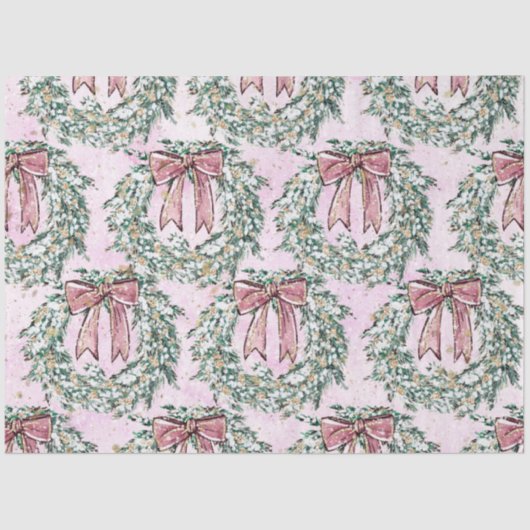 Mousseline Aquarelle de Noël Papier II Design 4 (Recto)