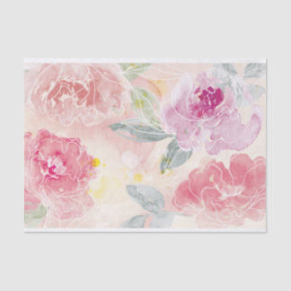 Mousseline Aquarelle Floral 2 - papier de tissu