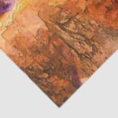 Mousseline Aquarelle forestière Automne 14 Découpage Papier p (Détail)