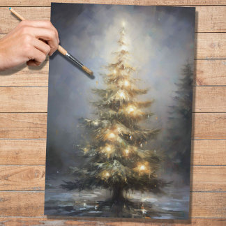 Mousseline Arbre de Noël 1 Papier de découpage