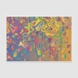 Mousseline Arc en arc-en-ciel gouttes d'eau de papier de tiss