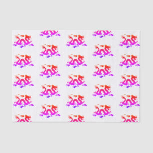Mousseline Arc-en-ciel JAPONAIS Dragon Tissu Papier