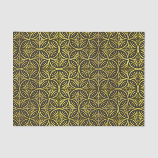 Mousseline Art Déco 2 Papier Tissu (Recto)