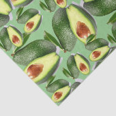 Mousseline Avocados en papier tissu (Détail)