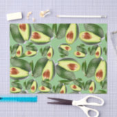 Mousseline Avocados en papier tissu (Artisanat)