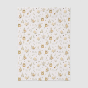 Mousseline Baby Shower Abeille, Papier Tissu Doux Comme Peut