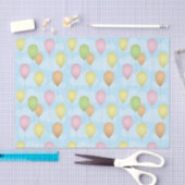 Mousseline Ballons colorés Papier Tissu (Artisanat)