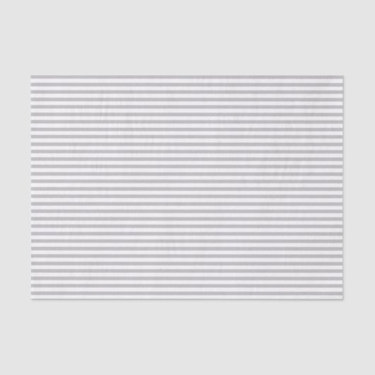 Mousseline Bandes blanches et grises minces - Papier de tissu (Recto)