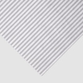 Mousseline Bandes blanches et grises minces - Papier de tissu (Détail)