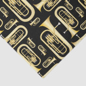 Mousseline Baritone Musicien Bande Enseignant Tissu Papier (Détail)