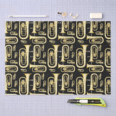 Mousseline Baritone Musicien Bande Enseignant Tissu Papier (Artisanat)