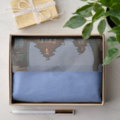 Mousseline Bâtiments urbains sur le papier de fond de décanta (Cadeau)