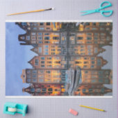 Mousseline Bâtiments urbains sur le papier de fond de décanta (Artisanat)