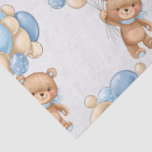 Mousseline Bear Balloon Boy Cute Wrapper Papier (Détail)