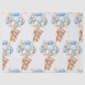 Mousseline Bear Balloon Boy Cute Wrapper Papier (Recto)