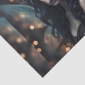 Mousseline Beau papier de découpage fée de Noël rustique (Détail)