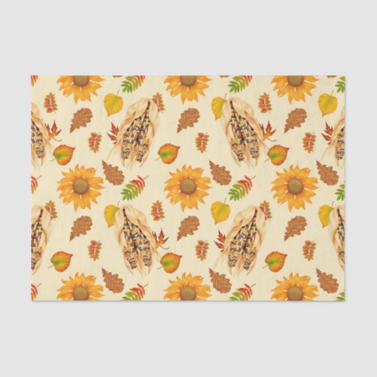 Mousseline Beau papier de tissus d'automne (Recto)