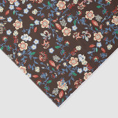 Mousseline Beau papier de tissus floraux brillants (Détail)