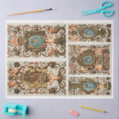 Mousseline Beau papier découpage baroque rococo angel (Artisanat)