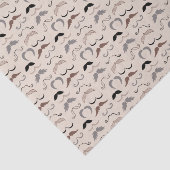 Mousseline Beaucoup de moustaches papier (Détail)