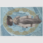 Mousseline Belle Lady Decoupage papier de tissus (Recto)