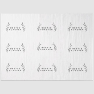 Mousseline Bestie Forever Tissu Papier