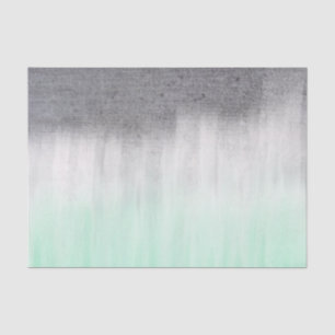 Mousseline béton urbain, papier de tissu vert menthe