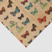 Mousseline Beurre vintage papier teint Découpage (Détail)