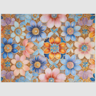 Mousseline Bijoux byzantin coloré Papier de tissus