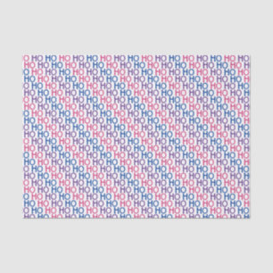 Mousseline Bisexual Pride Ho Ho Ho Motif Tissu Papier
