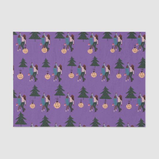 Mousseline Black Girl Magic Christmas Wrapper Papier (Recto)
