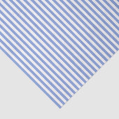 Mousseline Bleu avec papier de tissus rayé blanc (Détail)