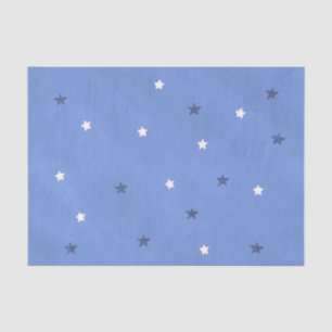 Mousseline Bleu et Blancs Papier Tissu Blé