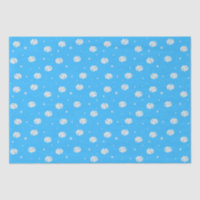 Bleu Profond Du Ciel - Dans Le Papier Tissu Nuageu