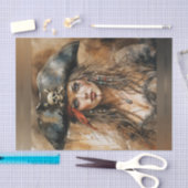 Mousseline Bloody Lady Pirate Capitaine Découpage papier (Artisanat)