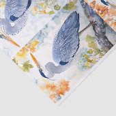Mousseline Blue Heron Collage 1 papier décolpage (Détail)
