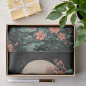 Mousseline Boho Moon and Flowers 7 Découpage Papier (Cadeau)