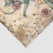 MOUSSELINE BOHO TEA PARTY DECOUPAGE TISSUE PAPIER (Détail)