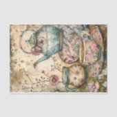 MOUSSELINE BOHO TEA PARTY DECOUPAGE TISSUE PAPIER (Recto)