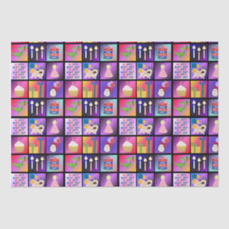 Mousseline Bon papier d'emballage d'anniversaire