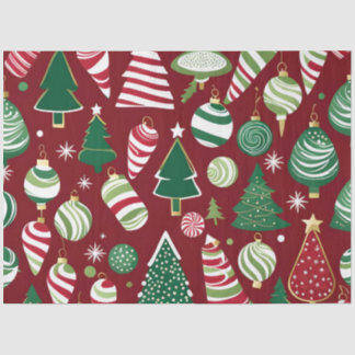 Mousseline bonbons de noël ornements papier de tissu