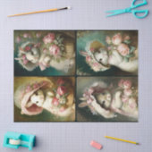 Mousseline Bonnet Bunnies Papier Tissu (Artisanat)