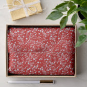 Mousseline Boucles sur papier de tissus rouges (Cadeau)